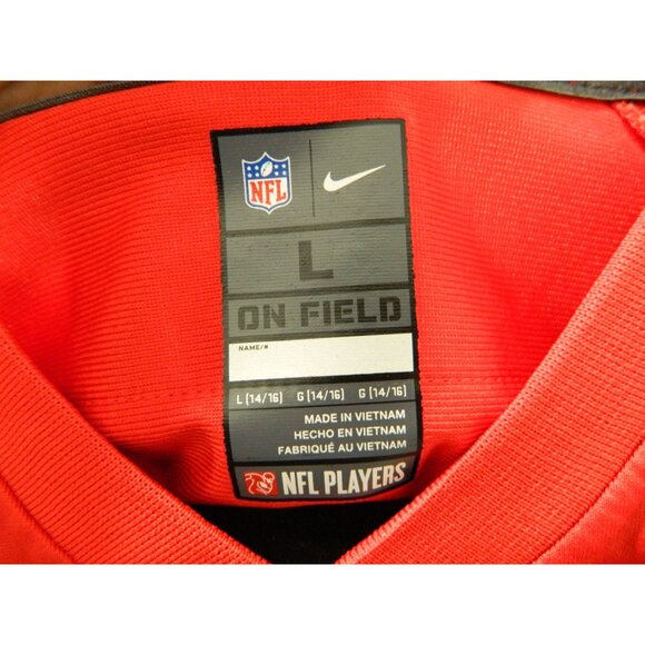 NFL Players On Field Nike Patrick Mahomes Kansas City Chiefs Lg Red Game Jersey - Picture 4 of 11